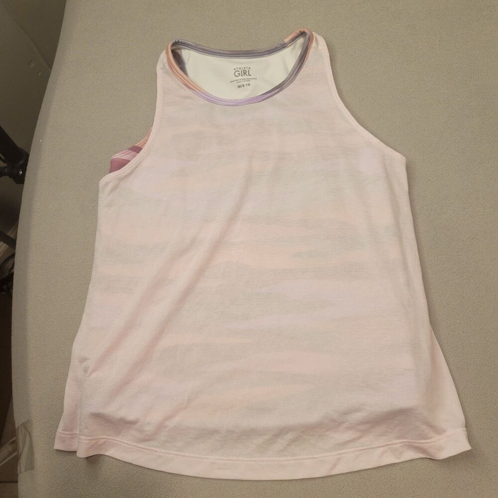 Girl's Athleta Girl Activewear Double Layer Tank Top  Size M 8-10